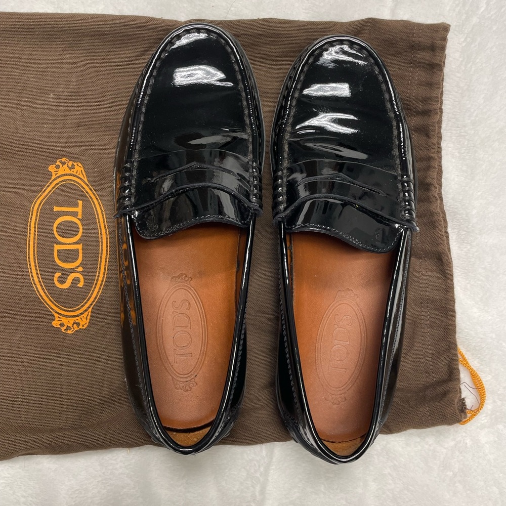 Tod’s Patent Leather Loafers